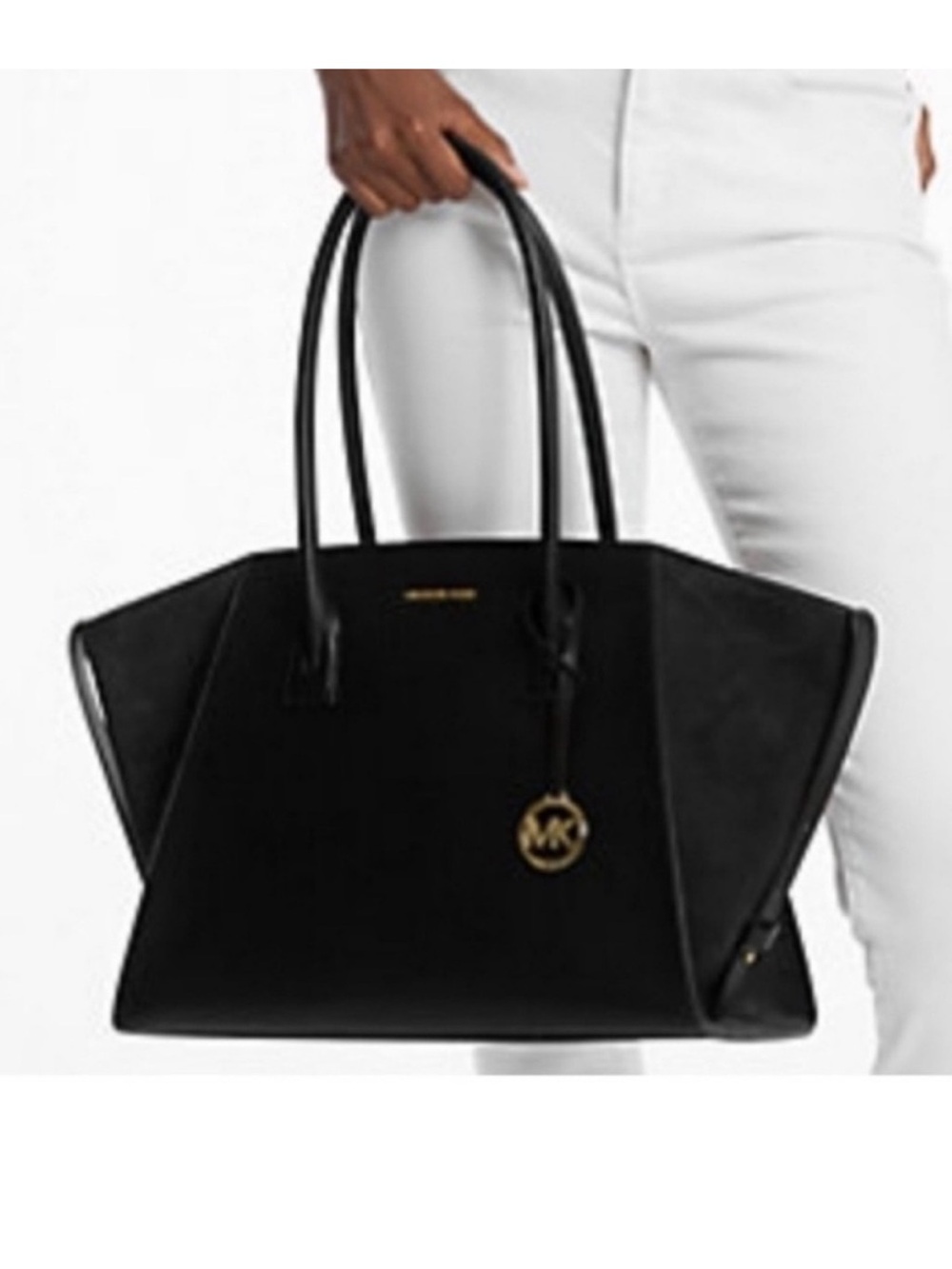 Michael Kors Avril XL Black Tote Shoulder Bag